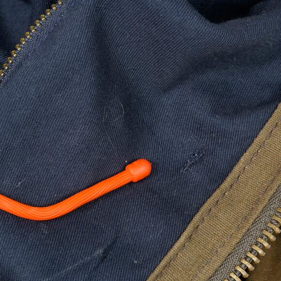 J.Crew Abingdon Weekender Duffle Bag Waxed Canvas Leather Brown / olive green - Picture 10 of 16